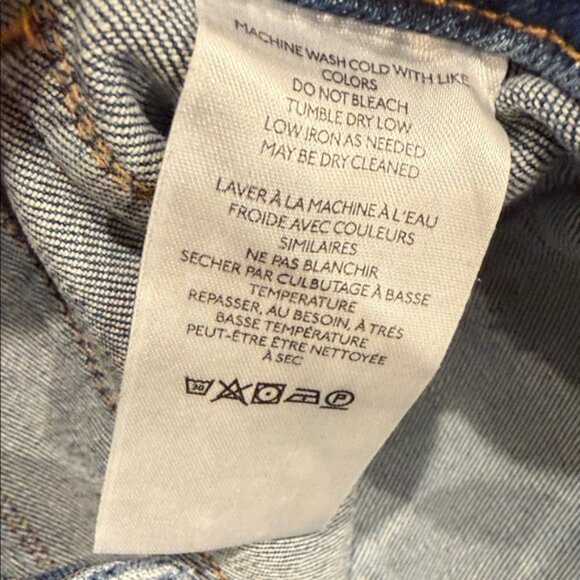 Anthro Pilcro Skipper Wide Leg Crop Jeans High Rise Distressed 27 - Picture 10 of 11